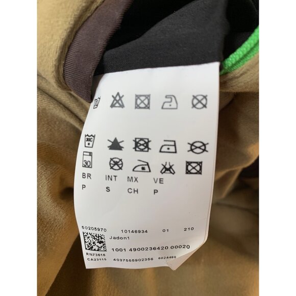 Boss Hugo Boss Brown Mens Bomber Jacket S Lined Insulated Zip Jadon1 RJ10616 - Picture 2 of 12